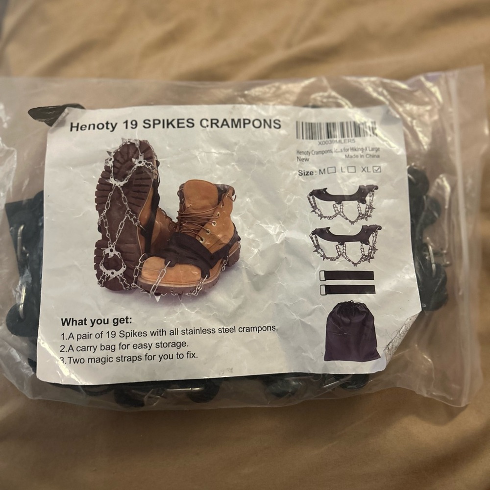 19-Spike Crampons - Brown/Black
